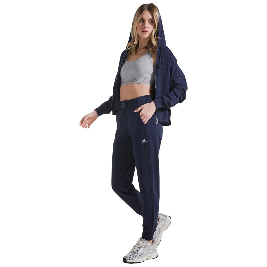 Jogger in tessuto stretch blu da donna Deha | D4225525515